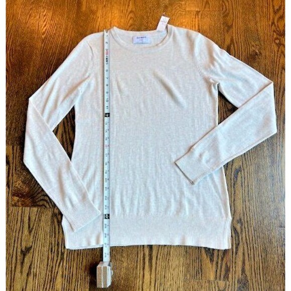 Womens Old Navy Cotton Crewneck Long Sleeve Sweater Size M Tall Cream NWT - Picture 6 of 11